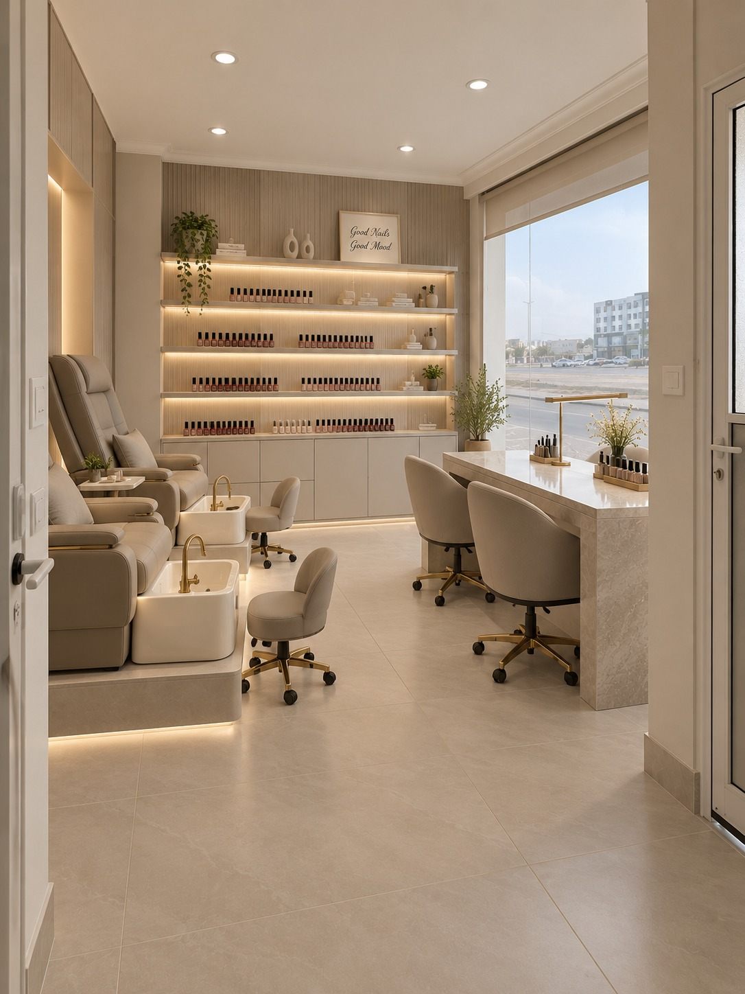 Concept visualisation: Nailly Atelier, nails.