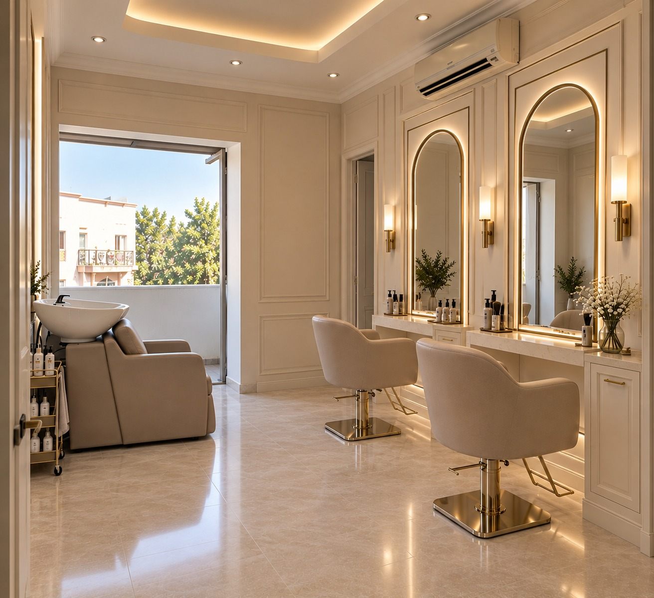 Concept visualisation: Nailly Studio, hair.